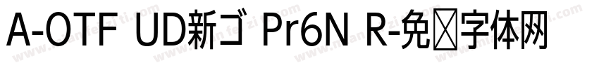 A-OTF UD新ゴ Pr6N R字体转换